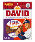 Aaron Judge Limited Edition DAVID Seeds, Sweet & Spicy Jumbo Sunflower Seeds, Bold Flavor, 8g Protein per Serving, Father's Day Baseball Snack for Dad, 5.25 oz (Pack of 12)