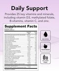 Theralogix Solo Multivitamin and Multimineral Supplement Without Iron 90Day Supply IronFree Multivitamin Support for Women and Men Vitamin D3 Vitamin C and B Vitamins NSF Certified 90 Tablets