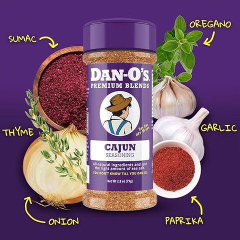 Dan-OÃƒÂ¢Ã¢â€šÂ¬Ã¢â€žÂ¢s All Star Seasoning Variety Pack ÃƒÂ¢Ã¢â€šÂ¬Ã¢â‚¬Å“ 5 Bottle Set ÃƒÂ¢Ã¢â€šÂ¬Ã¢â‚¬Å“ Original, Cheesoning, Preem-O, Cajun & Tac-O ÃƒÂ¢Ã¢â€šÂ¬Ã¢â‚¬Å“ All Purpose Spice Blends for Meat, Seafood & Veggies
