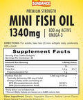 Sundance Mini Fish Oil Softgels 1340Mg 60 Count Controls Fish Burps Premium Strength Formula With Omega3 Natural Lemon Flavor Nongmo And Gluten Supplement