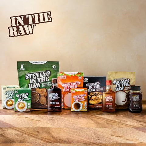 In the Raw Monk Fruit Sweetener Bundle, Classic + Golden Granules in 16 Oz Resealable Bags, Non-GMO, Kosher, Vegan & Keto Certified