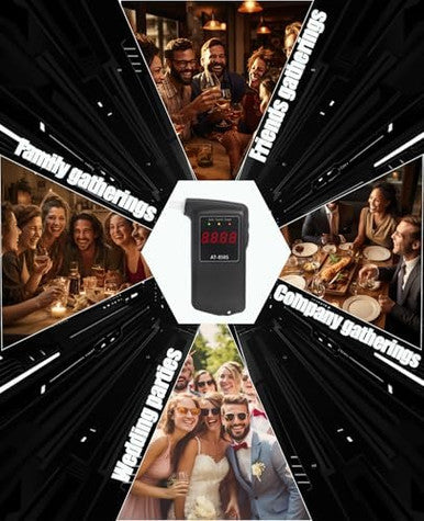 Greenwon 2026 Portable Breathalyzer Easy-To-Use Alcohol Tester With Backlit Display - Ideal For Home Use Parties And Special Events Professional Alcohol Tester With Mouthpieces 10Pcs