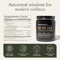 Bee-Ome Gold by Enviromedica - Unpasteurized Raw Manuka Honey with Probiotics, Royal Jelly, Bee Pollen & Propolis, Functional Superfood Honey, 7.4oz