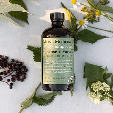 Maine Medicinals Cleanse Fortify Organic Liver Detox and Kidney Cleanse with Adaptogens USDA Certified Organic