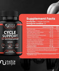 Cycle Support Supplement For Men, 3-In-1 On Cycle Support, Made In Usa, Liver Support With Milk Thistle, Zinc, Dandelion, Beet Root, Artichoke Extract, Berberine - 60 Capsules