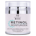 Radha Beauty Moisturizing Miracle Retinol Cream for Face with 2.5 Retinol Hyaluronic Acid Vitamin E and Green Tea. Best Night and Day AntiAging Wrinkle Cream 1.7 fl oz.