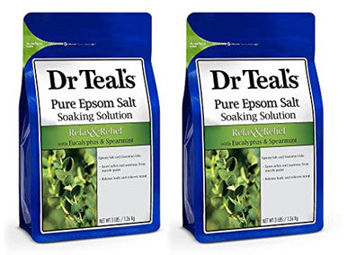Dr Teal'S Epsom Magnesium Salt SoakRelax & Relief With Eucalyptus & Spearmint Essential Oils3 Lbs