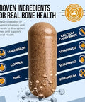 Nature's Nectar Bone and Joint Supplements for Men and Women Supports Bone Health Strength and Growth with Calcium Vitamin D Magnesium and Strontium Bone Builder Formula for Maximum Absorption 90 Caps