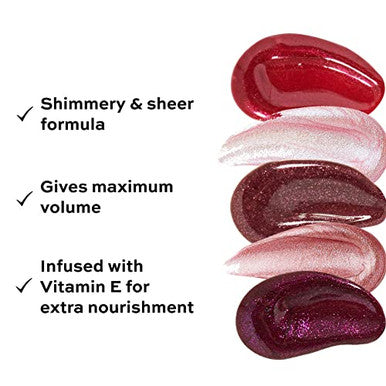 Revolution Beauty London Revolution Shimmer Bomb Lip Gloss Lip Tint Infused With Vitamin E Shimmery Finish Comes In 6 Colors Sparkle
