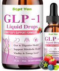 Sept Yan Glp-1 Support Liquid Drops - Support Healthy Metabolism Digestive & Gut Health For Women & Men Vegan Mixed Berry Flavor 2 Fl Oz
