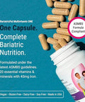 Bariatricpal Multivitamin One 1 Per Day Bariatric Multivitamin Capsule Iron Easy To Swallow Capsule Vitamin For Bariatric Surgery Patients 90 Count (3 Month Supply)