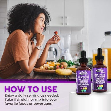 Milk Thistle Nac Liver Cleanse Detox & Repair Supplement Liver Support Liquid Drops With Dandelion Extract, Artichoke, Chanca Piedra, Beet Root, Choline, L-Glutathione, Ginger, Burdock, Schisandra