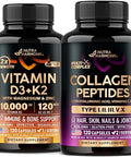 Nutraharmony Vitamin D3 K2 and Collagen Peptides Capsules