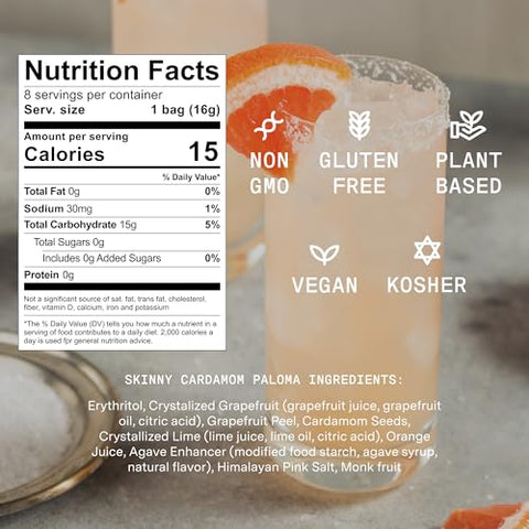 SAYSO Skinny Cardamom Paloma & Honey Rosemary Moscow Mule Cocktail Tea Bags - Mixers Bundle | Organic, Low-calorie & Low Sugar - 2x 8 count