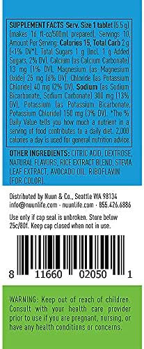 Nuun Active Hydration Tablets: Lemon Lime Box Of 8 Tubes