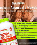 Nutribiotic - Sodium Ascorbate Buffered Vitamin C Powder 16 Oz Vegan Non-Acidic & Easier On Digestion Than Ascorbic Acid Essential Immune Support & Antioxidant Supplement Gluten & Gmo