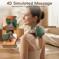 Bekiralass Shoulder And Neck Massager With Heat 4D Deep Tissue Massage With Finger Pressure For Back Neck & Shoulder Portable Compact Design To Relieve Muscle Fatigue And Stiffness Green