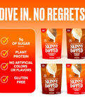 SkinnyDipped Maple Kiss and Pumpkin Spice Almonds Variety Pack Bundle, Healthy Snack, Plant Protein, Gluten Free, 3.5 oz Resealable Bags, Pack of 5, Limited Edition