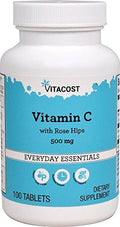 Vitacost Vitamin C with Rose Hips Delayed Release 500 mg 100 Tablets