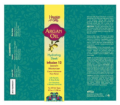 Argan Oil Leave In Conditioner 12 Oz - Vitamin E & Shea Butter Enriched Moisturizer With 12 Benefits Infusion - Good On Color Treated Hair - For Men Women & Kids Ha16