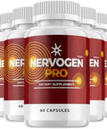 Indelo (5 Pack) Nervogen Pro Capsules Nervogen Pro For Neuropathy Capsules Nervogen Pro Advanced Formula Dietary Supplement Vitamin C Zinc Enhanced Nervogen Pro Reviews (300 Capsules)