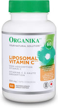 Organika Liposomal Vitamin C 500Mg- High Absoprtion For Superior Bioavailability, Immunity- 60Vcaps