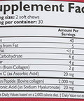 Neocell Fruit Punch Beauty Burst Collagen Chews 2000 Mg 60 Ct