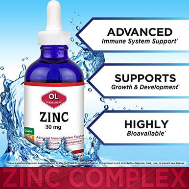 Olympian Labs Zinc Liquid 30Mg 2 Fl Ounce