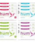 Stevita Hum, Variety Pack - 12 Packets of Sugar-Free Gum - Includes Three of Each Flavor: Peppermint, Cinnamon, Fruit & Spearmint - Non-GMO, Vegetarian, Keto, Gluten Free