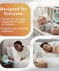 Drowseflow White Noise Sound Machine For Sleep 29 Non-Looping Sleep Sounds 7-Color Nightlight 4 Timers Memory Usb-C Charging Hanging Rope For Crib/Stroller For Baby Kids Adults Travel.
