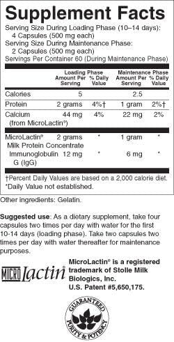 Swanson Microlactin 500 Milligrams 120 Capsules