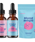 JoySpring Saffron and Magnesium for Kids Genius Focus Supplement Bundle