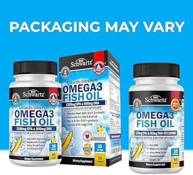 Advanced Daily Men'S Multivitamin With Vitamin C A B D3 E And Zinc (1 Month Supply) Plus Triple Strength Omega 3 Fish Oil Softgels (1 Month Supply)