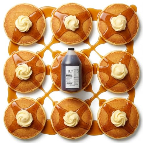 Lakanto Sugar Free Maple Flavored Syrup Sweetener with Monk Fruit and Erythritol, 128 fl oz