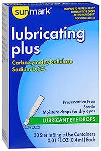 Lubricating Plus Eye Drops 0.01 Fl Oz By Sunmark