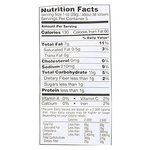 Sensible Portions Sea Salt Veggie Straw 5 Oz (Pack of 12)
