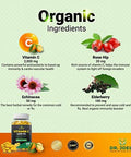Dr. Joel'S Immune Support Vitamin C 2000 Mg - 200 Tablets - With Zinc, Elderberry, Rose Hip, Echinacea - Boosts Immune System- Made In Usa