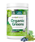 Orgain Collagen Peptides Powder 1Lb & Purely Inspired Organic Green Powder Smoothie Mix Unflavored 24 Servings Joint Hair Skin & Nail Support With Superfoods