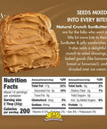 SunButter Crunch Sunflower Seed Butter 16 oz NutFree Spread with 7g PlantBased Protein Roasted Rich & Savory Flavor Smooth Texture Vegan Kosher & NonGMO