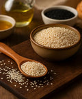 Sesame Seeds Natural ÃƒÂ¢Ã¢â€šÂ¬Ã¢â‚¬Å“ 14 oz Resealable Bag ÃƒÂ¢Ã¢â€šÂ¬Ã¢â‚¬Å“ Whole Raw Unhulled Seeds for Cooking, Baking & Garnishing by Mecca Foods