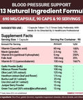 Simply Potent Blood Pressure Support Supplements Healthy Heart Cholesterol Cardio Hypertension High Bp 13 Vitamins & Herbs Folic Acid Vitamins C B6 & B12 Hawthorn Olive Leaf Garlic Hibiscus 90 Capsule
