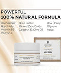 Bee And You Bee Venom Cream Hydrating Moisturizing Anti Aging Anti Wrinkle Face Cream Fine Lines And Wrinkles Skin Care Royal Jelly Propolis Extract Vitamin B5 E Shea Butter 1.7 Oz