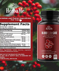 Herbame Blood Circulation Supplement 120 Capsules Supports Leg Vein Heart Vessels And Cardiovascular Health With Niacin Larginine Ginger Cayenne Pepper Hawthorn Diosmin Blood Flow Pills