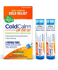 Boiron Coldcalm On The Go Cold Relief For Sneezing Runny Nose Nasal Congestion And Sore Throat 2 Count (160 Pellets)