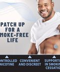 Tolevita Antismoke Herbal Patches Circle Shape 3Mg Blue Quit To Help Reduce Cravingsherbal Stop Aid For A Healthier Lifestyle 30 Patches