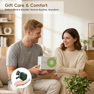 Bekiralass Shoulder And Neck Massager With Heat 4D Deep Tissue Massage With Finger Pressure For Back Neck & Shoulder Portable Compact Design To Relieve Muscle Fatigue And Stiffness Green