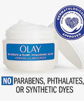 Olay Hyaluronic Acid Face Moisturizer Instant Hydration For Women Fragrance- - Dry Skin Solution Glowing Smoothing Plumping Re ing - Niacinamide Amino Peptides 1.7 Oz