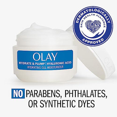 Olay Hyaluronic Acid Face Moisturizer Instant Hydration For Women Fragrance- - Dry Skin Solution Glowing Smoothing Plumping Re ing - Niacinamide Amino Peptides 1.7 Oz