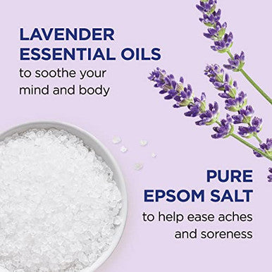 Dr Teal'S Pure Epsom Magnesium Salt SoakSoothe & Sleep With Lavender3 Lb (Pack Of 4)