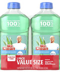 Mr. Clean Liquid All Purpose Multi-Surface Cleaner Meadows And Rain With Febreze Freshness - 45 Ounce Each Bottle (Pack Of 2) (Total 90 Fl Oz)